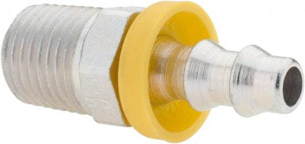 Parker - 1/4-18 Thread Hydraulic Hose Fitting - -4 Hose Size, 1/4" Hose Diam - Eagle Tool & Supply