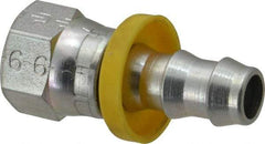 Parker - 9/16-18 Thread Hydraulic Hose Fitting - -6 Hose Size, 3/8" Hose Diam - Eagle Tool & Supply