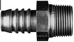 Parker - 7/16-20 Thread Hydraulic Hose Fitting - -4 Hose Size, 1/4" Hose Diam - Eagle Tool & Supply