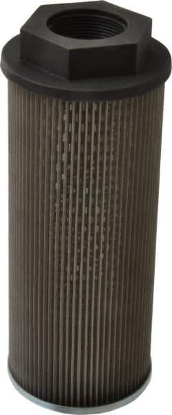 Parker - 130 LPM, 34 GPM, 4" Diam, Suction Strainer with Bypass - 1-1/2 Port NPT, 9.85" Long - Eagle Tool & Supply