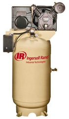 Ingersoll-Rand - 7.5 hp, 80 Gal Stationary Electric Vertical Air Compressor - Single Phase, 175 Max psi, 24 CFM, 230 Volt - Eagle Tool & Supply