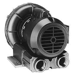 Gast - 1 HP Single Phase Regenerative Air Blower - 115/230V, 92 Max CFM, 52" Max Water Pressure, 48" Max Vacuum Water Pressure, 9.8/4.9 Full Load Amps - Eagle Tool & Supply