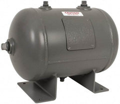 Made in USA - 4.7 Gallon, 200 Max psi Universal Horizontal Tank - 3/4" Inlet, 16" Tank Length x 10" Tank Diam - Eagle Tool & Supply