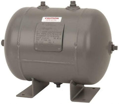 Made in USA - 7 Gallon, 200 Max psi Universal Horizontal Tank - 3/4" Inlet, 17" Tank Length x 12" Tank Diam - Eagle Tool & Supply
