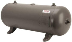 Made in USA - 10 Gallon, 200 Max psi Horizontal Tank - 30" Tank Length x 10" Tank Diam - Eagle Tool & Supply