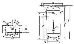 Made in USA - 120 Gallon, 200 Max psi Vertical Tank with Plate - 2" Inlet, 46" Tank Length x 30" Tank Diam - Eagle Tool & Supply