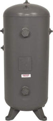 Made in USA - 30 Gallon, 200 Max psi Vertical Tank - 1-1/2" Inlet, 38" Tank Length x 16" Tank Diam - Eagle Tool & Supply