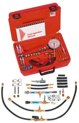 Value Collection - 4 Inch Long Hose, 0 to 100 psi, Deluxe Global Fuel Injection Pressure Test Set - Eagle Tool & Supply