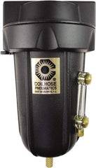 Coilhose Pneumatics - 3/4" Port Coalescing Filter - Aluminum Bowl, 0.1 Micron Rating, 9" High - Eagle Tool & Supply