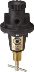 Coilhose Pneumatics - 1/4 NPT Port, 40 CFM, Cast Aluminum Tamper Proof Heavy-Duty T-Handle Regulator - 0 to 200 psi Range, 250 Max psi Supply Pressure, 1/4" Gauge Port Thread, 3" Wide x 5-1/2" High - Eagle Tool & Supply