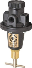 Coilhose Pneumatics - 3/8 NPT Port, 40 CFM, Cast Aluminum Tamper Proof Heavy-Duty T-Handle Regulator - 0 to 200 psi Range, 250 Max psi Supply Pressure, 1/4" Gauge Port Thread, 3" Wide x 5-1/2" High - Eagle Tool & Supply