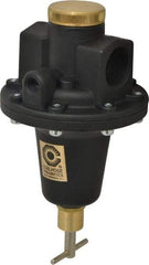 Coilhose Pneumatics - 1 NPT Port, 160 CFM, Cast Aluminum Tamper Proof Heavy-Duty T-Handle Regulator - 0 to 200 psi Range, 250 Max psi Supply Pressure, 1/4" Gauge Port Thread, 5" Wide x 8-1/2" High - Eagle Tool & Supply