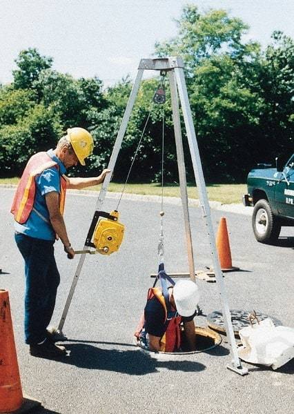 Gemtor - Confined Space Entry & Retrieval Systems Hoist Type: Tripod Hoist Base: Portable - Eagle Tool & Supply