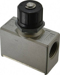 SMC PNEUMATICS - 1/2" Male NPT x 1/2" Female NPT Flow & Speed Control Valve - Inline Type - Eagle Tool & Supply