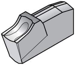 Kennametal - A2030 CR KT315 Grade, 0.1181" Cutting Width, Cermet Cutoff Insert - 0° Neutral Lead Angle, 0.0079" Cnr Rad, TiN/TiCN/TiN Coated - Eagle Tool & Supply