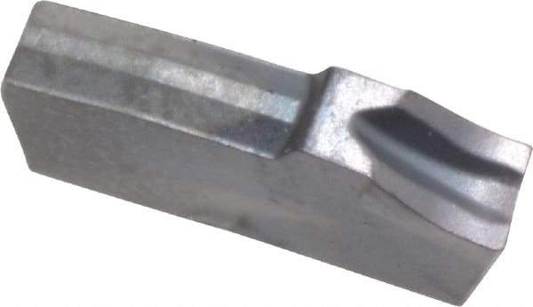 Kennametal - A2022 CF KC5025 Grade, 0.0866" Cutting Width, Carbide Cutoff Insert - 6° Right Hand Lead Angle, 0.0079" Cnr Rad, TiAlN Coated - Eagle Tool & Supply