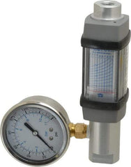 Hedland - 1/4" NPTF Port Compressed Air & Gas Flowmeter - 600 Max psi, 5 SCFM, Anodized Aluminum - Eagle Tool & Supply