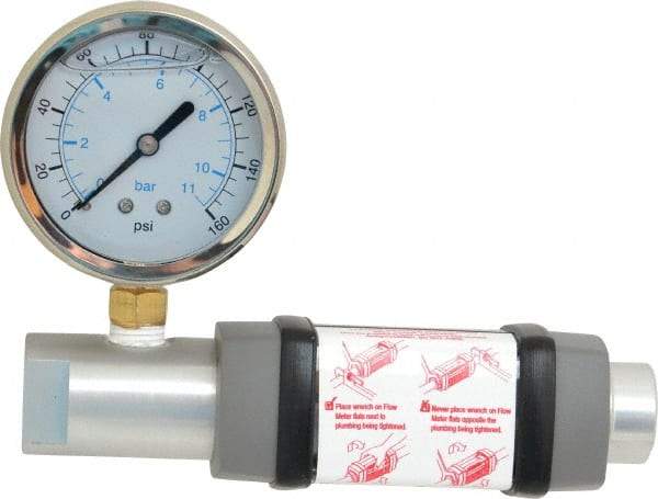 Hedland - 1/4" NPTF Port Compressed Air & Gas Flowmeter - 600 Max psi, 10 SCFM, Anodized Aluminum - Eagle Tool & Supply