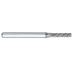 ‎SA-42 -2.5mm × 11mm LOC × 3mm Shank × 38mm OAL Cylindrical Carbide Medium Tough Cut Burr - Eagle Tool & Supply