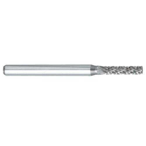 ‎SN-42 -3mm × 5mm LOC × 3mm Shank × 38mm OAL 10 Degree Inverted Angle Carbide Medium Tough Cut Burr - Eagle Tool & Supply