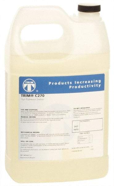 Master Fluid Solutions - Trim C270, 1 Gal Bottle Cutting & Grinding Fluid - Synthetic, For Drilling, Reaming, Tapping - Eagle Tool & Supply