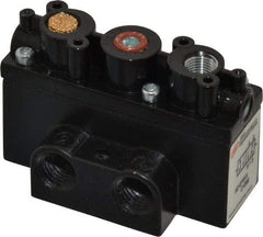 ARO/Ingersoll-Rand - 1/4" Inlet x 1/4" Outlet, Pilot Actuator, Spring Return, 2 Position, Body Ported Solenoid Air Valve - 32 CFM, 0.9 CV, 4 Way, 150 psi, 2-15/16" Long x 1-15/16" Wide x 1-15/16" High, 0 to 180°F - Eagle Tool & Supply