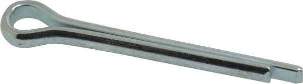 Value Collection - 1/4" Diam x 2" Long Extended Prong Cotter Pin - Grade 2, Zinc-Plated, Steel - Eagle Tool & Supply