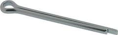 Value Collection - 1/4" Diam x 3" Long Extended Prong Cotter Pin - Grade 2, Zinc-Plated, Steel - Eagle Tool & Supply