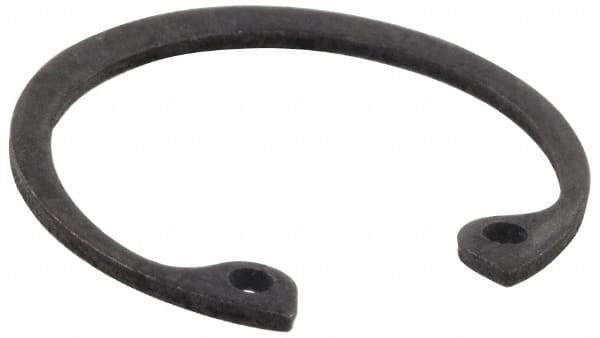 Value Collection - 1/4" Nominal, 0.015" Thick, Phosphate Finish, Spring Steel Snap Internal Retaining Ring - 0.02" Groove Width, 0.009" Groove Depth, 0.268" Groove Diam - Eagle Tool & Supply