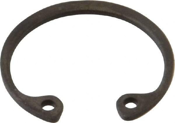 Value Collection - 13/16" Nominal, 0.042" Thick, Phosphate Finish, Spring Steel Snap Internal Retaining Ring - 0.046" Groove Width, 0.025" Groove Depth, 0.862" Groove Diam - Eagle Tool & Supply