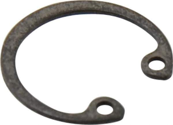 Value Collection - 5/16" Nominal, 0.015" Thick, Phosphate Finish, Spring Steel Snap Internal Retaining Ring - 0.02" Groove Width, 0.009" Groove Depth, 0.33" Groove Diam - Eagle Tool & Supply