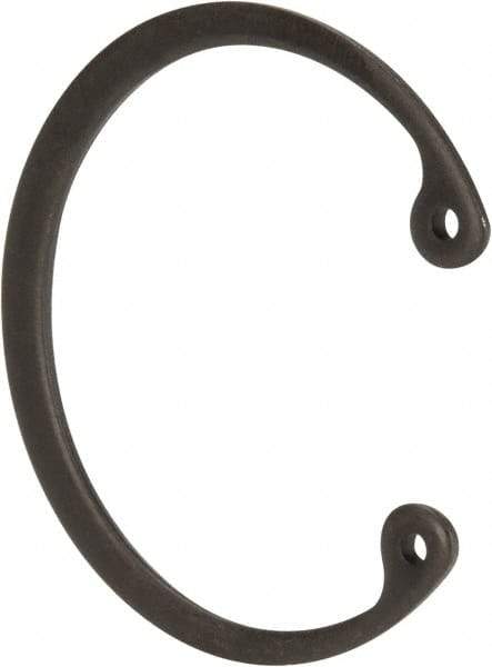 Value Collection - 1-5/8" Nominal, 0.062" Thick, Phosphate Finish, Spring Steel Snap Internal Retaining Ring - 0.068" Groove Width, 0.05" Groove Depth, 1.725" Groove Diam - Eagle Tool & Supply