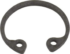 Value Collection - 9/16" Nominal, 0.035" Thick, Phosphate Finish, Spring Steel Snap Internal Retaining Ring - 0.039" Groove Width, 0.017" Groove Depth, 0.596" Groove Diam - Eagle Tool & Supply