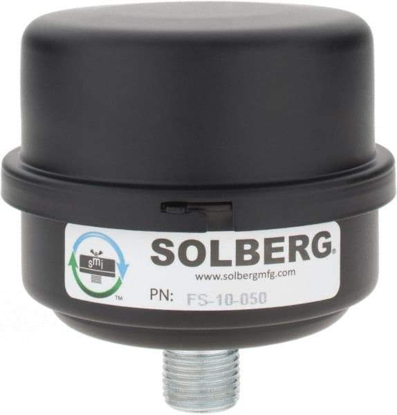 Made in USA - 1/2" Port, 4" High x 4" Wide, FRL Filter - 15 SCFM, 220°F Max - Eagle Tool & Supply