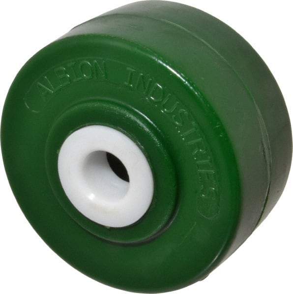 Albion - 4 Inch Diameter x 2 Inch Wide, Polyurethane Caster Wheel - 1,000 Lb. Capacity, 2-3/16 Inch Hub Length, 3/4 Inch Axle Diameter, Delrin Bearing - Eagle Tool & Supply