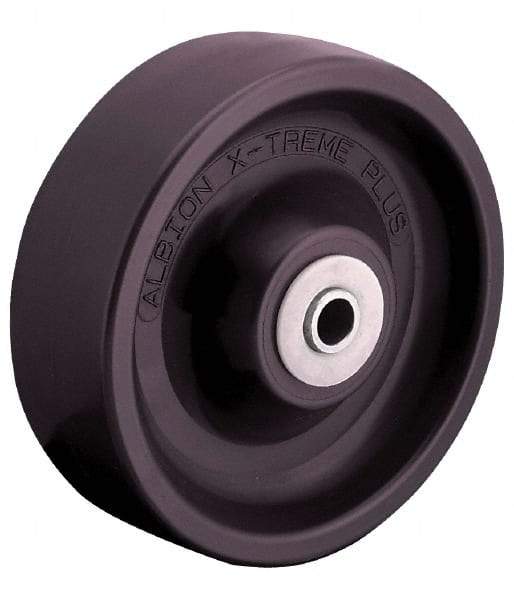 Albion - 4 Inch Diameter x 2 Inch Wide, Polyurethane Caster Wheel - 1,400 Lb. Capacity, 2-3/16 Inch Hub Length, 3/4 Inch Axle Diameter, Delrin Bearing - Eagle Tool & Supply