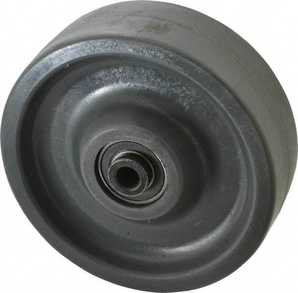 Albion - 6 Inch Diameter x 2 Inch Wide, Polyurethane Caster Wheel - 1,400 Lb. Capacity, 2-7/16 Inch Hub Length, 1/2 Inch Axle Diameter, Precision Ball Bearing - Eagle Tool & Supply