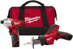 Milwaukee Tool - 12 Volt Cordless Tool Combination Kit - Eagle Tool & Supply