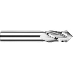 Drill Mill: 1/2″ Dia, 1″ LOC, 4 Flutes, 90 ° Point, Solid Carbide 6″ OAL, 1″ Shank Dia, Uncoated