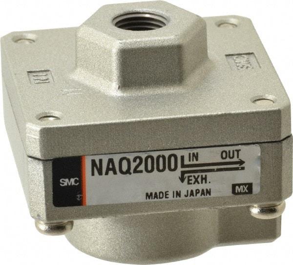 SMC PNEUMATICS - 1/8" NPTF Quick Exhaust Valve - 7 to 150 psi - Eagle Tool & Supply