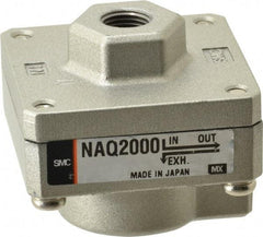 SMC PNEUMATICS - 1/8" NPTF Quick Exhaust Valve - 7 to 150 psi - Eagle Tool & Supply