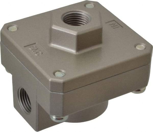 SMC PNEUMATICS - 1/2" NPTF Quick Exhaust Valve - 7 to 150 psi - Eagle Tool & Supply