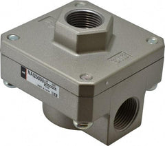 SMC PNEUMATICS - 3/4" NPTF Quick Exhaust Valve - 7 to 150 psi - Eagle Tool & Supply