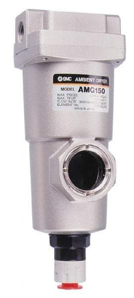 SMC PNEUMATICS - 2" NPT Pipe, 424 CFM Refrigerated Air Dryer - 75 kw, 16-3/4" Long, Open Auto Drain - Eagle Tool & Supply