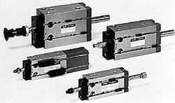 SMC PNEUMATICS - 16mm Bore x 15mm Stroke Vacuum Cylinder - 85 psi, 115.5mm OAL - Eagle Tool & Supply