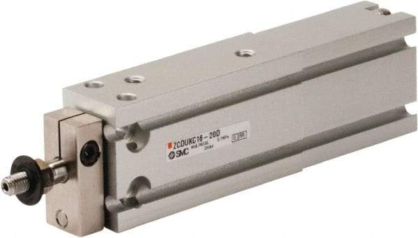 SMC PNEUMATICS - 16mm Bore x 20mm Stroke Vacuum Cylinder - 85 psi, 125.5mm OAL - Eagle Tool & Supply