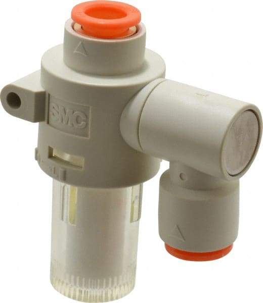 SMC PNEUMATICS - 3/8" Vacuum Suction Filter - 2.7 SCFM - Eagle Tool & Supply