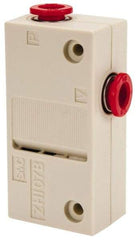 SMC PNEUMATICS - 0.7mm Nozzle High Suction Flow Vacuum Ejector Valve - 1/4" Tube Outside Diam Supply Port x 1/4" Tube Outside Diam Vacuum Port, 14 psi Pressure, 0.71 CFM Air Consumption & 0.71 CFM Max Suction Flow - Eagle Tool & Supply