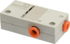 SMC PNEUMATICS - 1mm Nozzle High Suction Flow Vacuum Ejector Valve - 1/4" Tube Outside Diam Supply Port x 1/4" Tube Outside Diam Vacuum Port, 14 psi Pressure, 1.2 CFM Air Consumption & 1.20 CFM Max Suction Flow - Eagle Tool & Supply