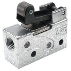 ARO/Ingersoll-Rand - Mechanically Operated Valves Valve Type: 3-Way CV Rating: 0.195 - Eagle Tool & Supply